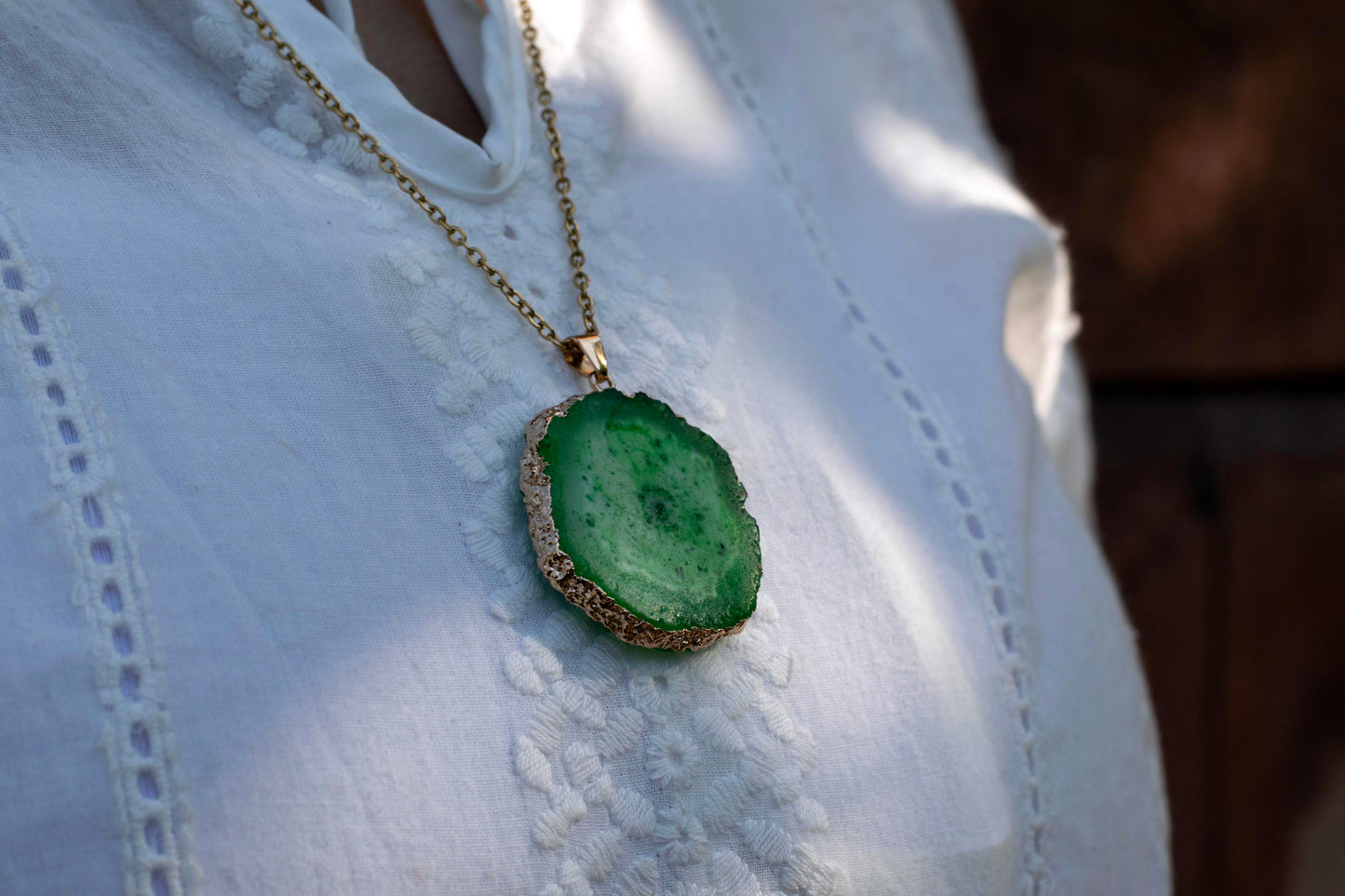 Irregular Druzy Agate Pendants