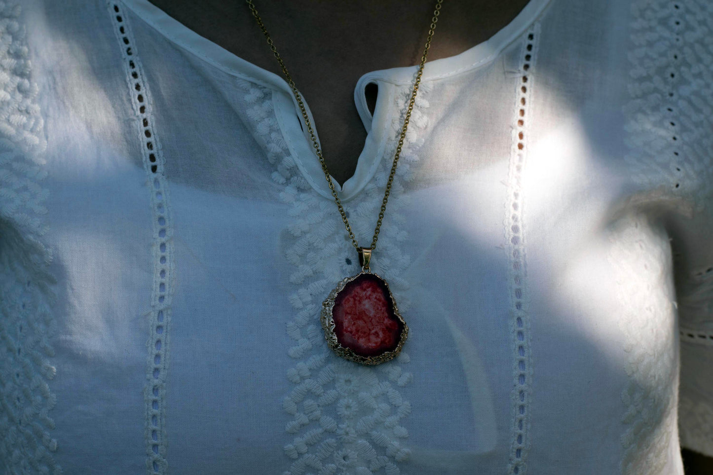 Irregular Druzy Agate Pendants