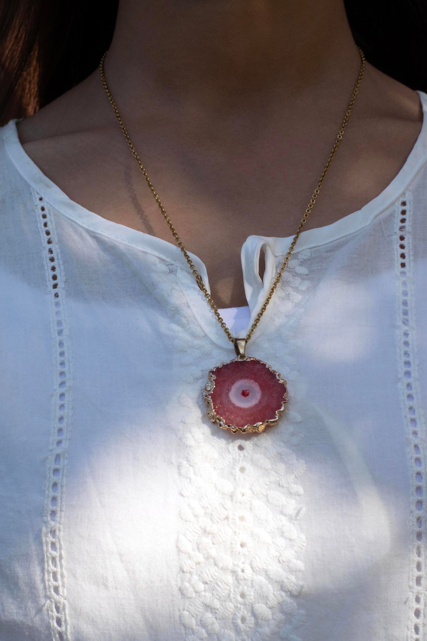 Irregular Druzy Agate Pendants