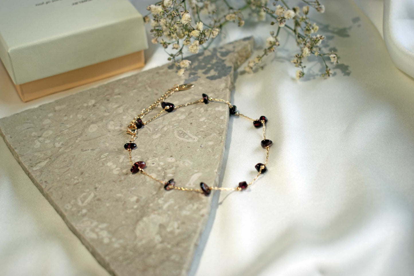 Garnet Anklet