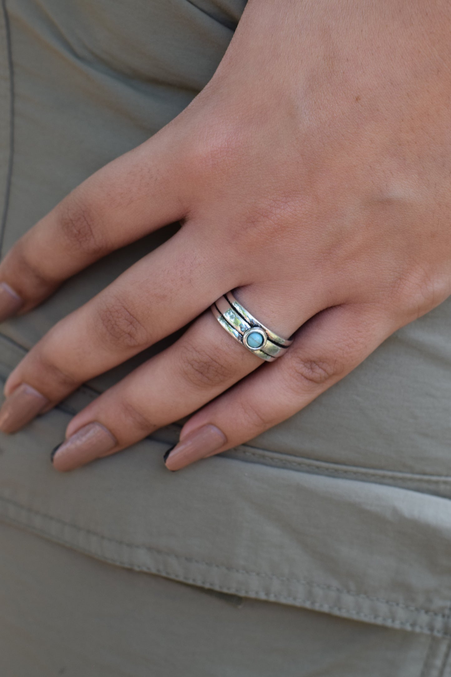 Turquoise Band Ring