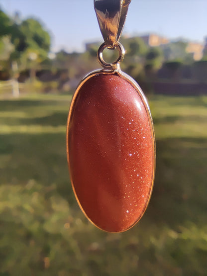 Natural Stone Gold Plated Pendant