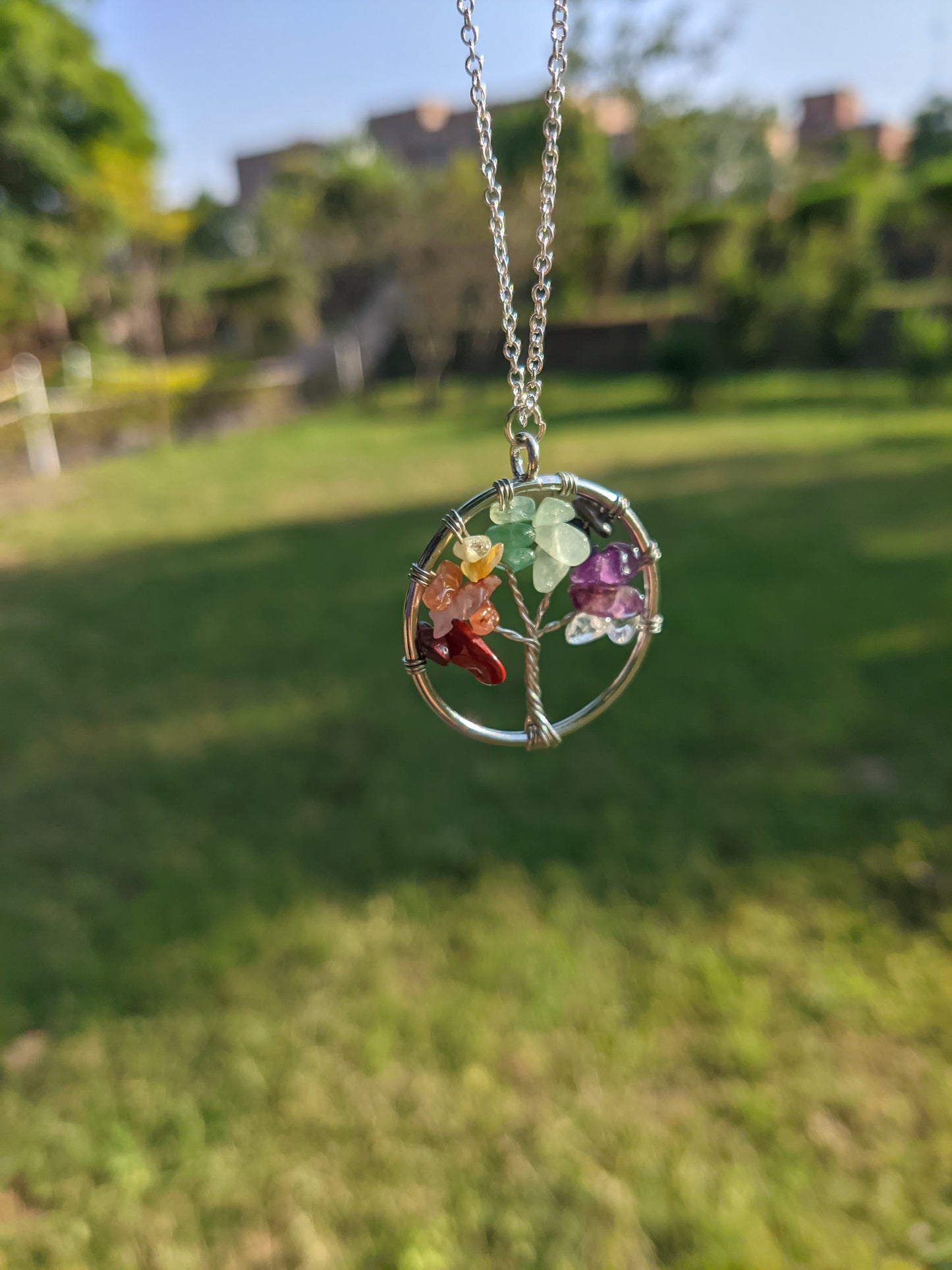 Tree of Life Natural Stone Pendant