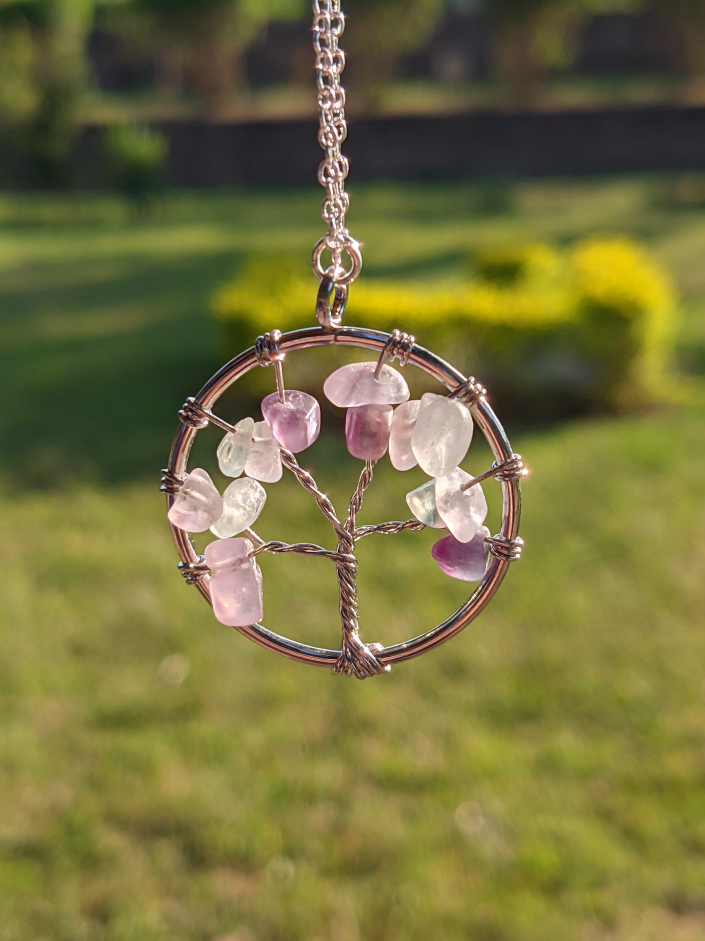 Tree of Life Natural Stone Pendant