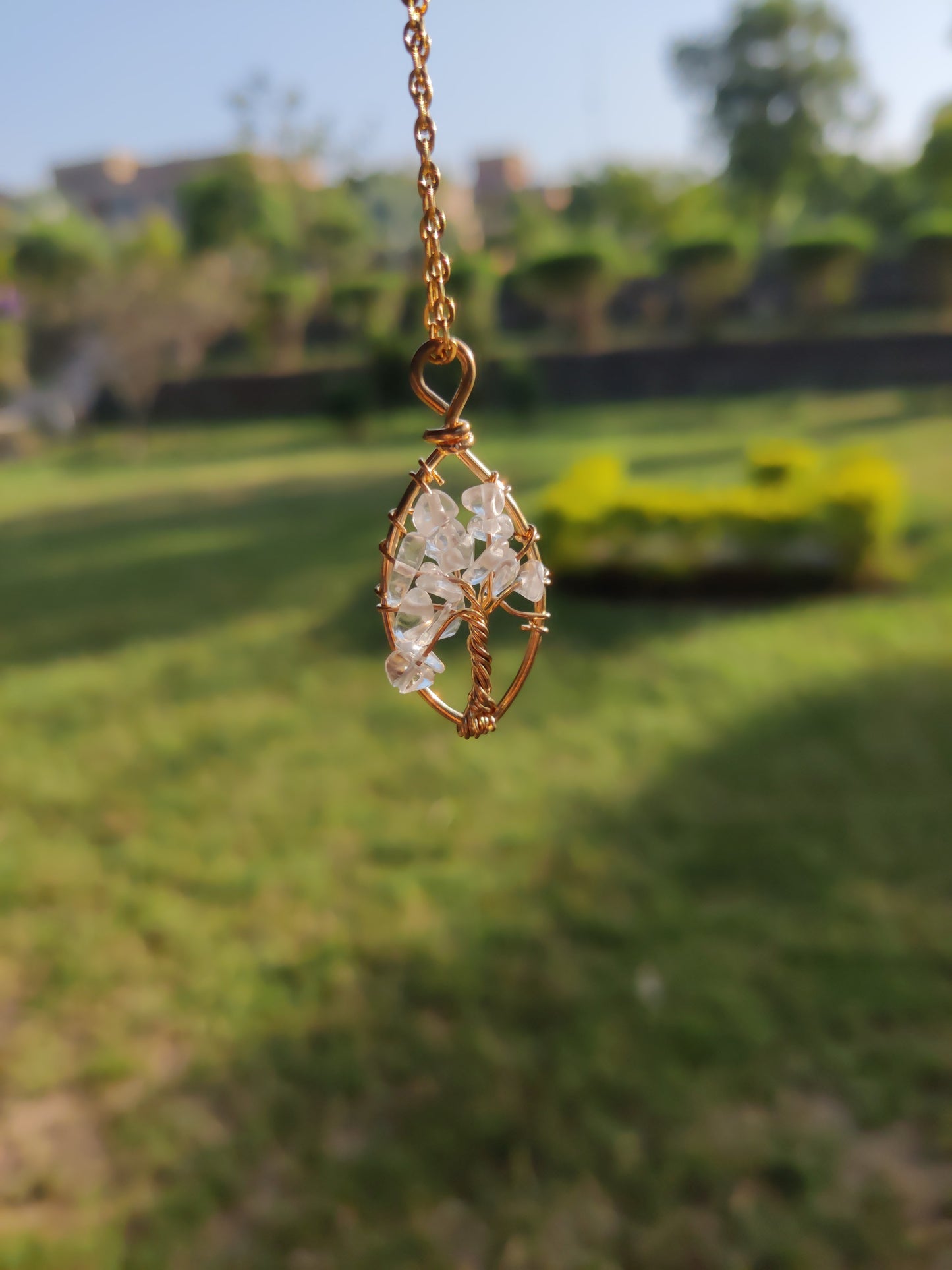 Gravel Stone Tree of Life Pendant