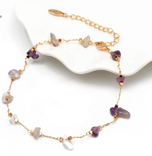 Amethyst Anklets