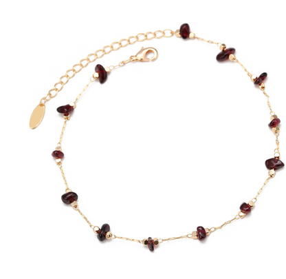 Garnet Anklet