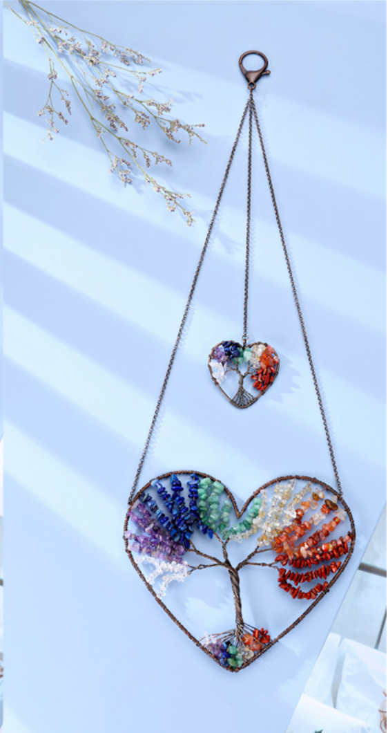 Tree of Life Healing Crystal Wall Hanging