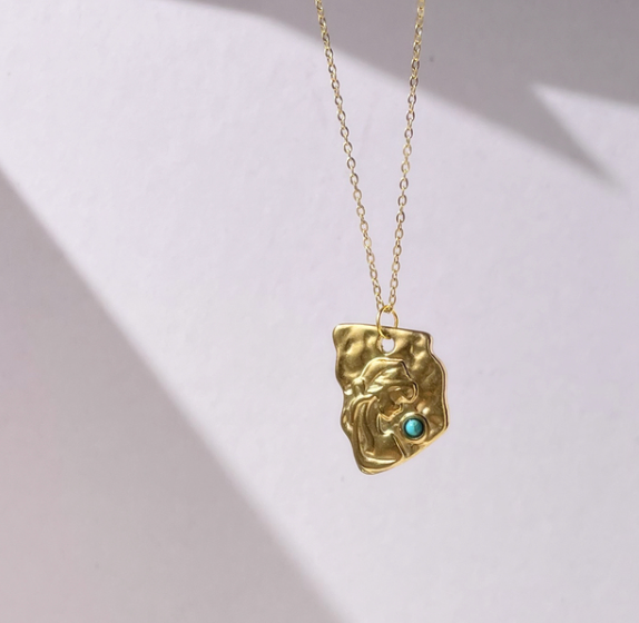 turqouise natural stone pendant