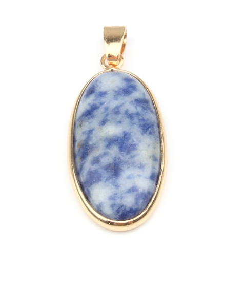 Natural Stone Gold Plated Pendant