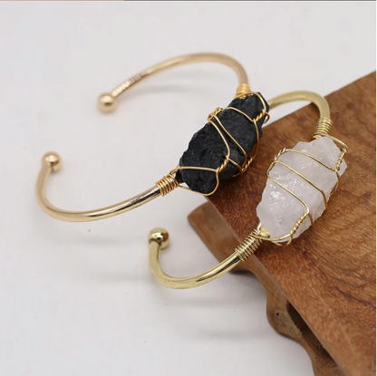 Tourmaline Wire Wrapped Bracelet