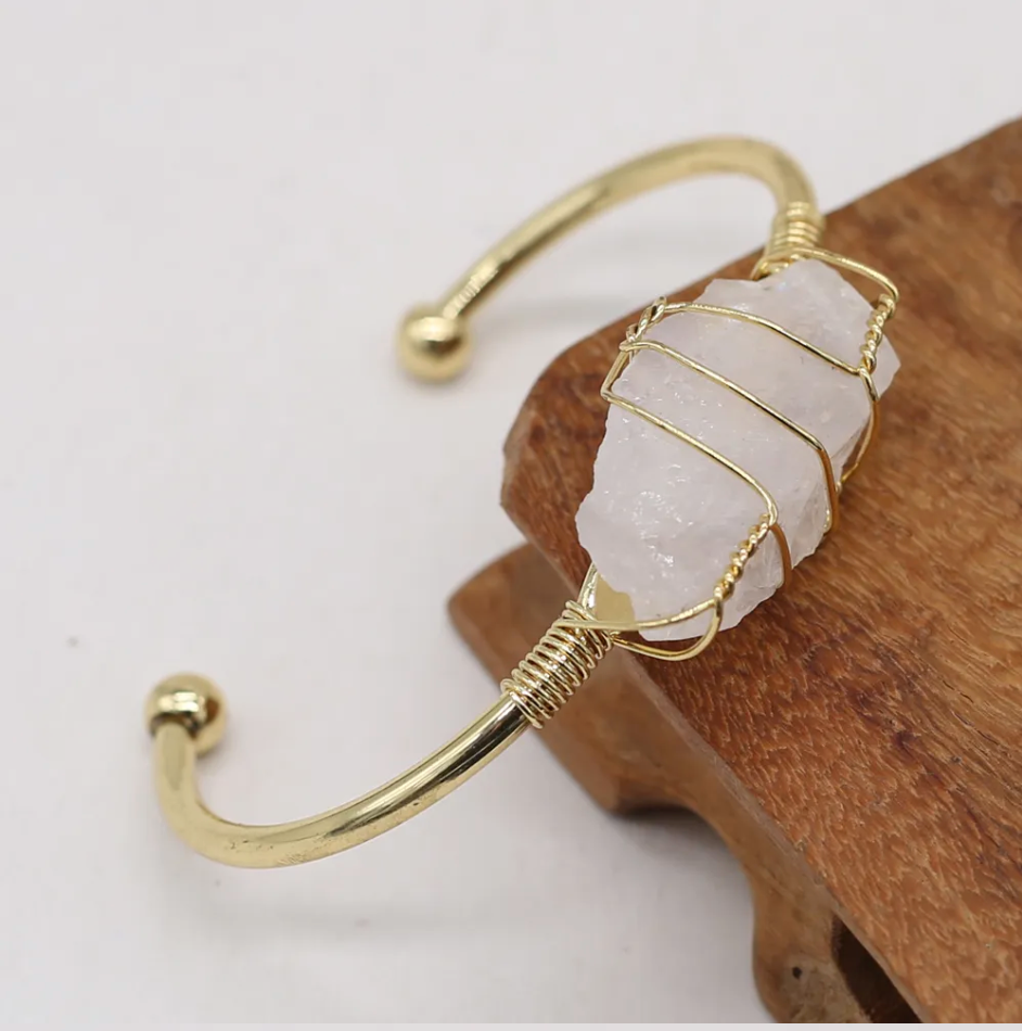 Rose Quartz Wire Wrapped Bracelet