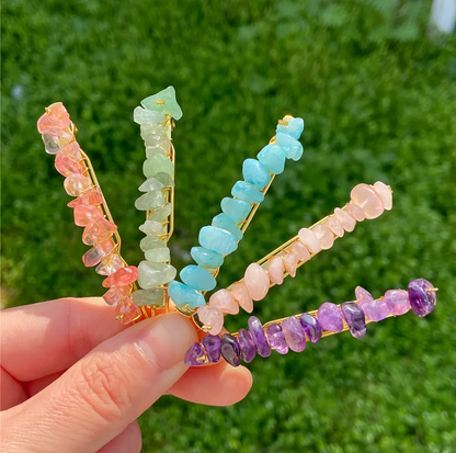 Gemstone Hair Pins