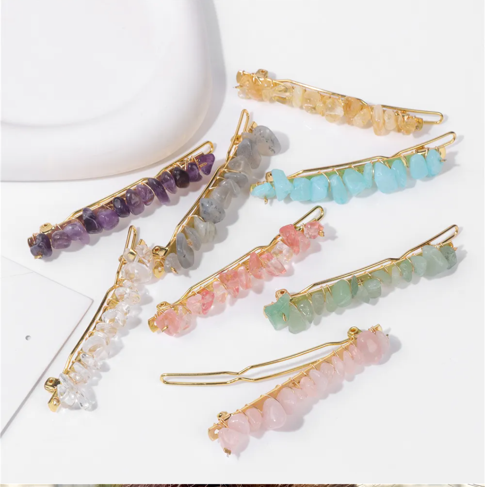 Gemstone Hair Pins