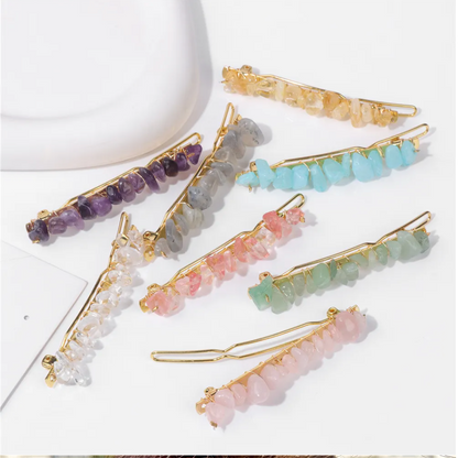 Gemstone Hair Pins