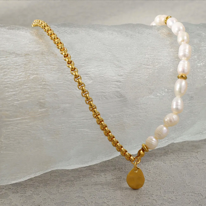 Fresh Water Pearl 18K Gold Plated Pendant