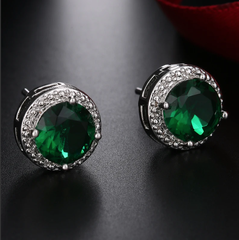 Green Ear Studs