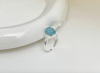 Sky Blue Ring 925 Sterling Silver