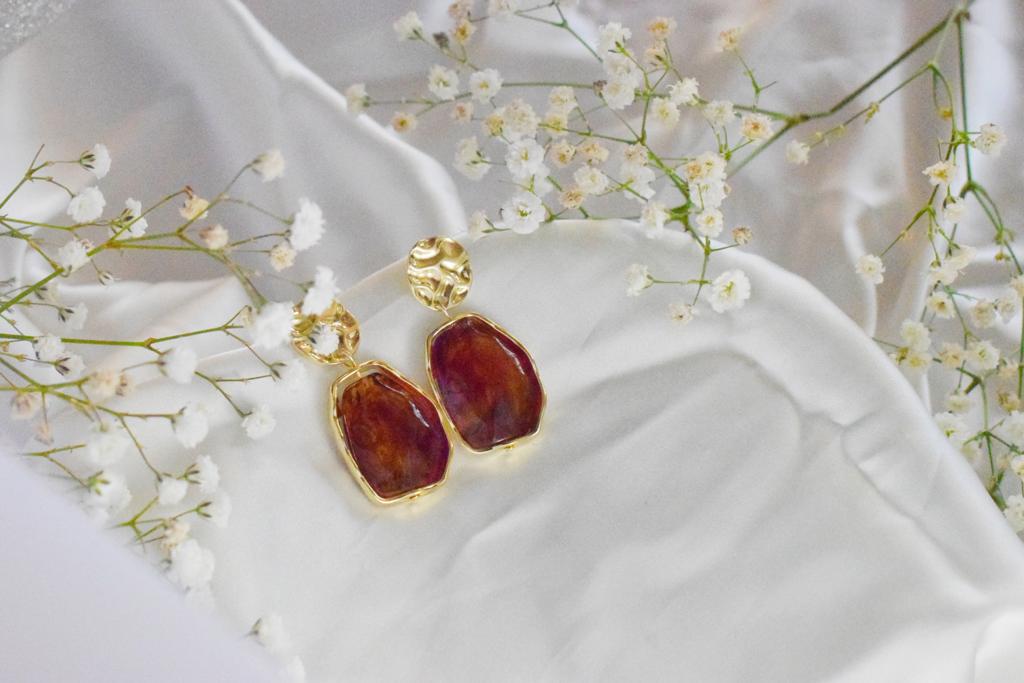 Gold plated Zircon Earrings