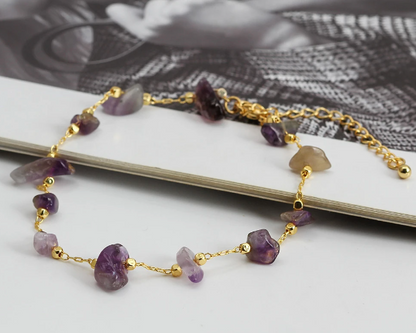 Amethyst Anklets